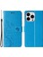Iphone 14 Pro Max Için 6.7 Inç Baskılı Kelebekler Pu Deri Deri Flip Cüzdan Kılıf Stand Stand Shap-Blue (Yurt Dışından) 1