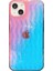 Iphone 14 Plus Önce Çizgiye Karşı Hard Pc+Tpu Telefon Kapak Dalgası Dokusu Telefon Vaka Sınıflandırıcı Mor (Yurt Dışından) 1