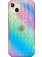 Iphone 14 Plus Anti-Cratch Hard Pc+Tpu Telefon Kapak Dalgası Dokusu Telefon Vaka Yasalı Yeşil/pembe/mor (Yurt Dışından) 1