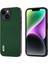 Iphone 14 Için Litchi Doku Arka Kapak Cowhide Deri+Pc+Tpu Kabuk Telefon Kılıf Yeşil (Yurt Dışından) 1