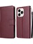 Iphone 14 Için Plus 6.7 Inç Anti-Drop Stand Kapağı Folio Flip Pu Deri Cüzdan Cep Telefon Kılıfı Landard-Wine Red ile (Yurt Dışından) 1