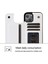 Iphone 14 Için Pu Deri Kaplamalı Tpu Telefon Kılıfı Çılgın At Doku Kartı Tutucu Kickstand Cover-White (Yurt Dışından) 5