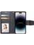 Iphone 14 Pro Max Pu Deri Stand Cüzdan Kılıfı Çıkarılabilir 2'si 1'öre Çıkarılabilir Telefon Kapak Black (Yurt Dışından) 2