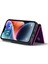 Iphone 14 Için Plus 2'si Bir Arada Çıkarılabilir Telefon Kılıfı Cüzdan Kickstand-Dark Purple ile Işıltılı Manyetik Cep Telefonu Kapağı (Yurt Dışından) 5