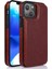 Iphone 14 Için Pu Deri Kaplamalı Tpu Telefon Kılıfı Çılgın At Doku Kart Tutucu Kickstand Cover-Brown (Yurt Dışından) 1
