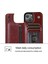 Iphone 14 Için Pu Deri Kaplamalı Tpu Telefon Kılıfı Çılgın At Doku Kart Tutucu Kickstand Cover-Brown (Yurt Dışından) 5