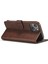 Iphone 14 Için Manyetik Pu Deri Koru Folio Kapak Tpu Koruyucu Iç Kabuk Stand Flip Cüzdan Case-Brown (Yurt Dışından) 3