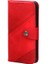 Iphone 14 Için Folio Folio Flip Pu Deri Kılıf Çılgın At Doku Birleştirme Koruyucu Telefon Kapağı Cüzdan Stand-Kırmızı (Yurt Dışından) 1
