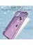 Iphone 14 Için GW18 Plus Glitter Powder Tasarım Clear Tpu Case Telefon Damla Damla Koşullu Geri Kapak Tespit Edici Mor (Yurt Dışından) 2