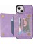 Iphone 14 Için 6.7 Inç Koruma Koruma Fermuar Cep Telefonu Cüzdan Pu Deri Kaplamalı Tpu Cep Telefonu Kapak Kartı Tutucu Kickstand-Purple (Yurt Dışından) 2