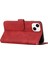 Iphone 14 Için Plus 6.7 Inç Dikiş Pu Deri Telefon Kapağı Cüzdan Katlanabilir Stand Folio Flip Case Strap-Red ile (Yurt Dışından) 5