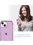 Iphone 14 Için GW18 Plus Glitter Powder Tasarım Clear Tpu Case Telefon Damla Damla Koşullu Geri Kapak Tespit Edici Mor (Yurt Dışından) 3