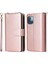 Iphone 14 Için Anti-Çizik Pu Deri Telefon Kasası Artı 9 Kart Tutucu Yuvaları Manyetik Kapanma Fermuar Cep Flip Cüzdan Kapağı Standı Strap-Rose Altın (Yurt Dışından) 1