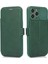 Iphone 14 Pro Max Pu Deri Stand Kartı Tutucu Için Kasa Şok Geçirmez Manyetik Toka Slayt Kamera Koruma-Blackish Green ile Telefon Kapağı (Yurt Dışından) 1