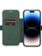 Iphone 14 Pro Max Pu Deri Stand Kartı Tutucu Için Kasa Şok Geçirmez Manyetik Toka Slayt Kamera Koruma-Blackish Green ile Telefon Kapağı (Yurt Dışından) 2