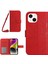 Iphone 14 Için HT04 Cilt Touch Pu Deri Stand Kılıfı Baskılı Ayçiçeği Tam Koruma Telefon Cüzdan Kapağı Omuz Kayışı Kırmızısı (Yurt Dışından) 1