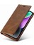 Iphone 14 Için Rfıd Için Rfıd Bloking Pu Deri Telefon Kılıfı Stand Manyetik Oto Ahmsorbed Folio Flip Cover-Brown (Yurt Dışından) 5
