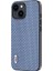 Iphone 14 Için Karbon Fiber Doku Için Telefon Geri Arka Kasa Pu Deri Kaplı Pc+Tpu Kapak-Baby Mavi (Yurt Dışından) 2