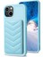 Iphone 14 Için BF26 Plus Shockproof Tpu+Pu Deri Telefon Kapak Dalga Dikiş Kartı Tutucu Kickstand Telefon Kabuğu Vaka Mavisi (Yurt Dışından) 2