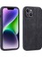 Iphone 14 Artı Çizik Dirençli Pu Deri Kaplı Tpu Cep Telefonu Kasa-Siyah (Yurt Dışından) 1