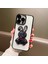 Iphone 14 Pro Max Cutechand ve Tavşan Telefon Kılıfı Elektrokaplama Temizli Cam Lens Film-Black ile Net Tpu Koruyucu Kapak (Yurt Dışından) 1