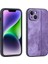 Iphone 14 Artı Çizik Dirençli Pu Deri Kaplı Tpu Cep Telefonu Vaka-Mor (Yurt Dışından) 1
