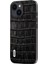 Iphone 14 Plus Anti-Drop Timsah Doku Telefon Kılıfı Cowhide Deri+Tpu+Pc Hybrıd Cack-Black (Yurt Dışından) 2