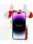 Iphone 14 Pro Maks Maks Teslim Milk Inek Kulak Kış Kırılıcı Yumuşak Tpu Kasa Damla Kısa Kış Telefon Koruyucu Kabuk-Kırmızısı (Yurt Dışından) 2