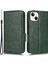 Iphone 14 Için Plus Dayanıklı Üçgen Desen Baskılı Kasa Stand Tasarım Kitap Tarzı Pu Deri Telefon Kapağı Kayış Yeşili (Yurt Dışından) 1
