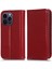 Iphone 14 Pro Max Stand Tasarım Magnetic Otomatik Absorbed Telefon Cüzdan Kapak Kırmızısı (Yurt Dışından) 1
