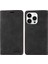 Iphone 14 Pro Max Magnetic Telefon Kılıfı Pu Deri Stand Kapağı Rfıd Engelleme Cüzdan Telefon Kabuk Black (Yurt Dışından) 1