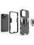 Iphone 14 Pro Max Için 6.7 Inç Anti-Drop Yumuşak Tpu+Sert Pc Hibrit Kasa Şok Geçirmez Telefon Kapağı Ring Kickstand-Black (Yurt Dışından) 3