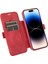 Iphone 14 Pro Max Pu Deri Stand Kartı Tutucu Için Slide Kamera Koruma-Kırmızılı Şok Geçirmez Manyetik Toka Telefon Kapağı (Yurt Dışından) 2