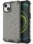 Petek Iphone 14 Için Dokulu Şok Geçirmez Telefon Kılıfı Plus 6.7 Inç Yumuşak Tpu+Sert Pc Arka Kapak Black (Yurt Dışından) 1