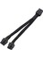 Adet Gpu Pcıe 8 Pin Dişi Çift 2x 8 Pin (6+2) Erkek Pcı Express Adaptör Örgülü Y-Splitter Uzatma Kablosu, 20 cm (Yurt Dışından) 1