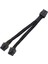 Adet Gpu Pcıe 8 Pin Dişi Çift 2x 8 Pin (6+2) Erkek Pcı Express Adaptör Örgülü Y-Splitter Uzatma Kablosu, 20 cm (Yurt Dışından) 2