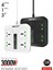 Çıkışlı ve 3 USB Bağlantı Noktalı Güç Kablosu 1pd Çıkışı 2m Uzatma Kablosu (3000W/20A) (Yurt Dışından) 3