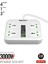 Çıkışlı ve 3 USB Bağlantı Noktalı Güç Kablosu 1pd Çıkışı 2m Uzatma Kablosu (3000W/20A) (Yurt Dışından) 4
