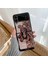 Flip 3 Muhafaza Kılıf Samsung Galaxy Z Flip 3 5g Taşınabilir El Halkası Vintage Çiçekler Ekleme Karikatür Ayı Sert Cep Telefonu Kılıfı Z Flip 3 (Yurt Dışından) 1