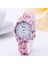 Miwell Baskılı Çiçek Bayan Saatler Alaşım Moda Rahat Kadın S Izle Plastik Cenevre Reçel Tangan Wanita WH0548-62 (Yurt Dışından) 2