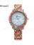 Miwell Baskılı Çiçek Bayan Saatler Alaşım Moda Rahat Kadın S Izle Plastik Cenevre Reçel Tangan Wanita WH0548-62 (Yurt Dışından) 5
