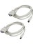 2x DB9P - 8p Mini Din RS232 Indirme Kablosu Beyaz 8,2 Ft, Plc Dvp-Eh Için (Yurt Dışından) 1