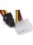 Pcıe Pcı Express Adaptörü Için 2x 4-Pin Erkek - 6-Pin Dişi Soket Kablosu (Yurt Dışından) 5