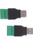 USB 2.0 Tipi Erkek Dişiden 5p Vidalı Terminale Fiş Konnektör Adaptörü (Yurt Dışından) 3