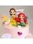 12 Tasarım Disney Çocuk Oyuncakları Prenses Sevimli Bebek Karikatür Anime Figürleri Kek Topper (Yurt Dışından) 5
