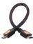 Hd Tv 3D 1080P Için 1 Ayak Kısa HDMI Kablosu Bir Ayak HDMI 1.4 Örgülü Altın (Yurt Dışından) 2