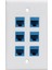 Cat 6 Ethernet Duvar Plakası 6 Port, Ethernet Duvar Plakası Dişi (Yurt Dışından) 1