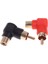1 Çift 90 Derece Rca Dik Açı Konnektör Fiş Adaptörleri M/f Dirsek Ses Adaptörü (Yurt Dışından) 4