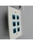 Lkpcıgcxm Cat 6 Ethernet Duvar Plakası 6 Port, Ethernet Duvar Plakası Dişi-Dişi Çıkarılabilir Cat7/6/6e/5/5e ile Uyumlu (Yurt Dışından) 1