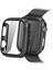 Siyah Kapak Ince Karbon Fiber Pc Tampon Apple Watch Se Kılıf 40MM 44MM 41MM 45MM 42MM Çerçeve Kenarları Serisi 7 6 5 4 3 (Yurt Dışından) 1